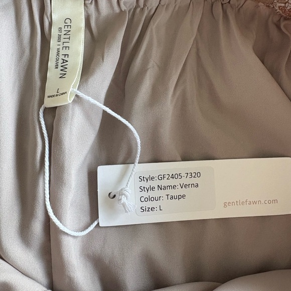 NWT Gentle Fawn Verna Shorts Taupe | Size Large - Picture 6 of 6